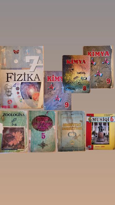 e derslik rus dili 7: Kitab fizika kimya zoologiya rus dili musiqi ədəbiyyat