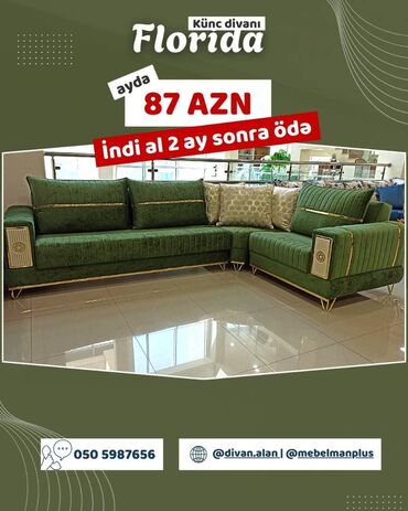 Divanlar: Künc divan, Yeni, Açılan, Bazalı, Parça, Çatdırılma yoxdur — 6