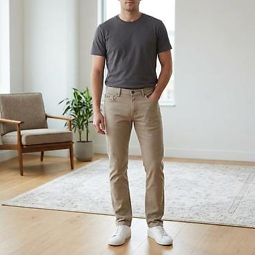 cins şalvar: Klassik Şalvar, New Jeans, rəng - Bej — 1
