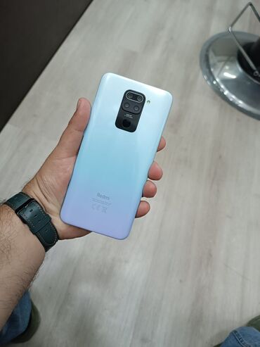 Elektronika: Xiaomi Redmi Note 9, 128 GB, rəng - Göy, 
 Barmaq izi, İki sim kartlı, Face ID