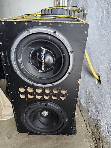 pioneer barter: Avtoaudio subwoofer sistemi - Qutu: MDF materialdan hazırlanmış, ön — 1