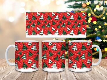 Čaše: Praznične keramičke šolje – više dizajna - Materijal: kvalitetna — 5