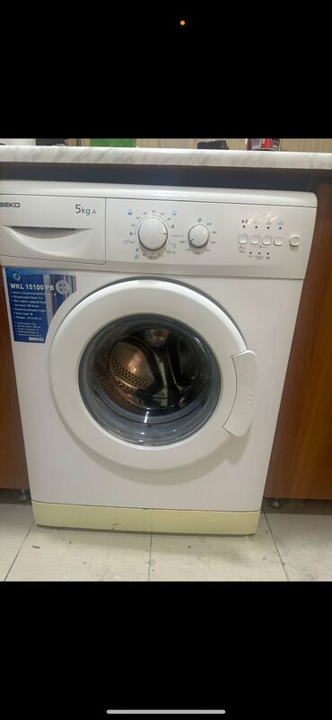 Şəxsi qulluq: Paltaryuyan maşın Beko, 5 kq, İşlənmiş, Avtomat, Qurutma var, Kredit yoxdur, Ünvandan götürmə
