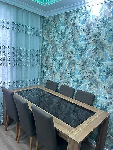 Qonaq otağı üçün, İşlənmiş, Kvadrat masa, 6 stul