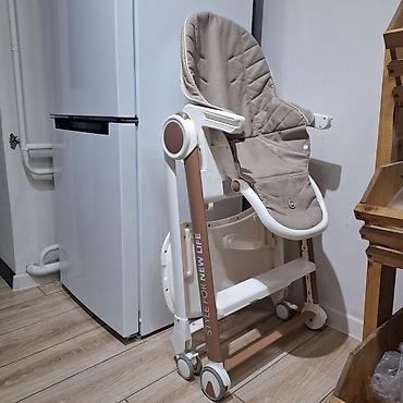 Стульчик для кормления, Б/у, Happy baby, Пластик, цвет - Бежевый at lalafo.kg Стульчик для кормления, Б/у, Happy baby, Пластик, цвет - Бежевый