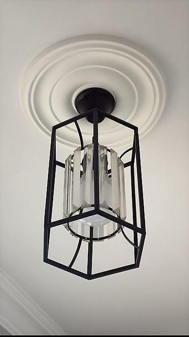 gizli işıq tavan: Çılçıraq, 1 lampa, Metal — 1