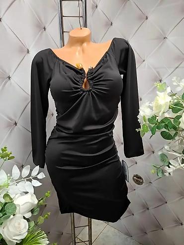 Haljine: Elegantne ženske haljine – večernji modeli sa dugim rukavima - — 15
