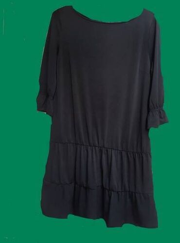 crno crvena haljina: Esmara M (EU 38), L (EU 40), bоја - Crna, Oversize, Dugih rukava