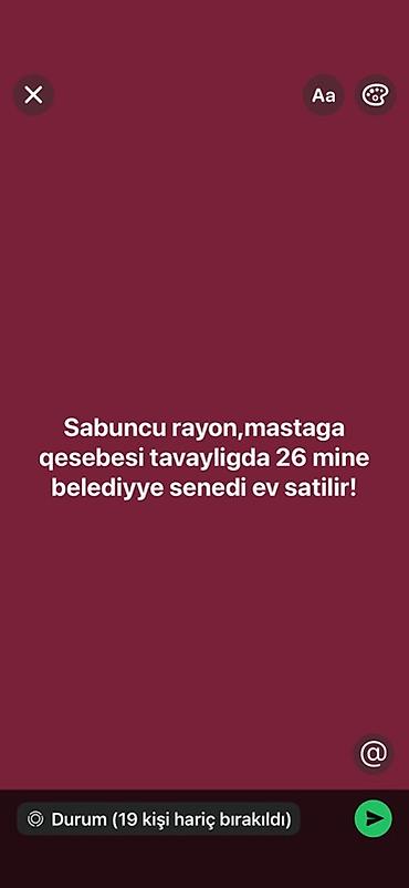 sabuncu qes: Sabunçu rayonu, Maştağa qəsəbəsi — Tavaylıq ərazisi. Bələdiyyə sənədli — 1