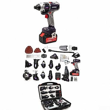 ucuz drel: Makute drel (batareyalı) çoxfunksiyalı 20V 12si 1-də Model:P12-DC01-2B — 3