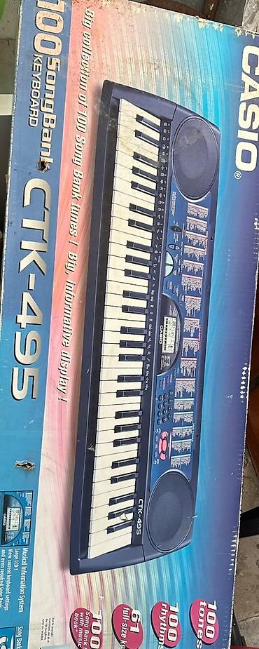 Casio CTK-495 elektron sintezator - 61 ədəd tam ölçülü klaviş - 100