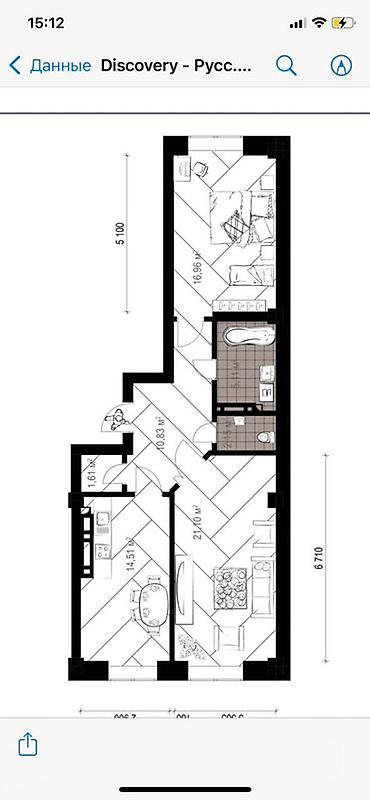 совхоз фрунзе: Продаётся 2-к. Квартира в жк Discovery Elite House(псо конец 2026г) от — 1