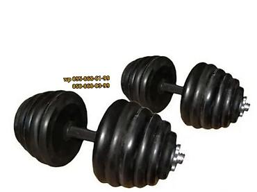 Спорт и отдых: Резиновые Гантели, Вес: 10 кг, Новый — 4