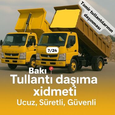 Boşqablar: Təmir tullantılarının daşınması xidməti təklif olunur. Bu xidmət