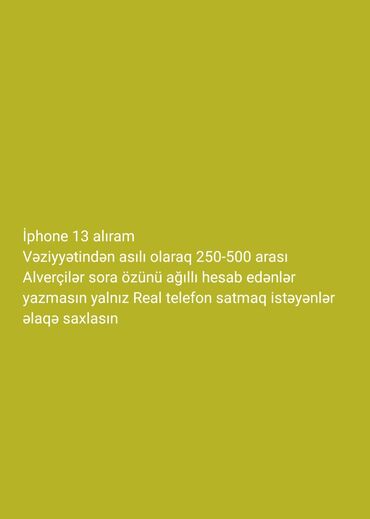 iphone alıram: IPhone 13, 128 GB, Qara, Barmaq izi, Zəmanət, Simsiz şarj