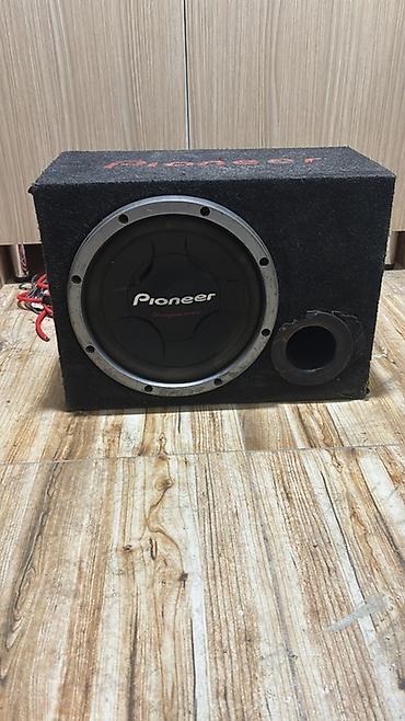 Pioneer subwoofer və portlu qutu + Sony Xplod gücləndirici dəsti -