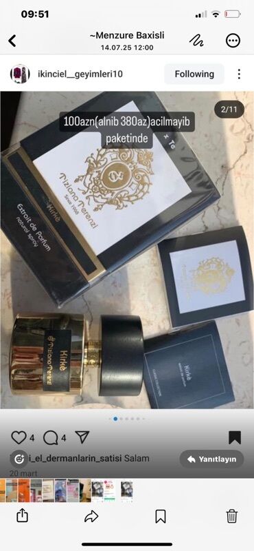 Tiziana Terenzi brendindən olan Kirke Extrait de Parfum ətiri