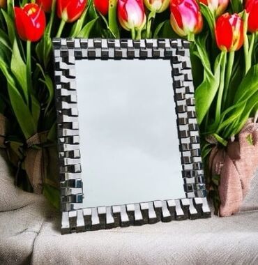 Güzgülər: Güzgü Divar üçün, Kvadrat, Hamam üçün, Naxışlı — 11