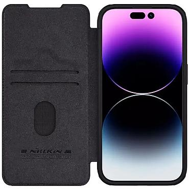 Maske i futrole za telefone: Maska Nillkin Qin Pro za iPhone 15 Pro Max 6.7 crna. Ova maska je — 4