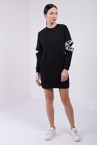 lagerfeld: Повседневное платье, Осень-весна, Хлопок, Прямое, S, XS — 2