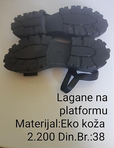 Sandale: Bele i Crne ženske sandale na platformu - Model: otvorene sandale sa — 18