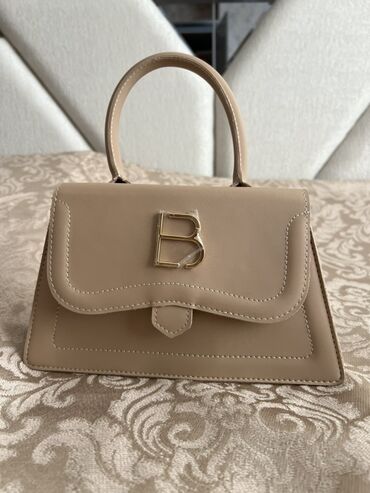 мужские цепочки в баку: Qadın çanta kolleksiyası - Model 1: Bej mini top-handle çanta -