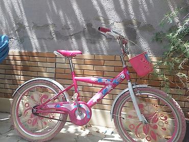 baş ortusu: Uşaq velosipedi – 20" təkərli, qızlar üçün dizayn - Rəng: çəhrayı-ağ — 1