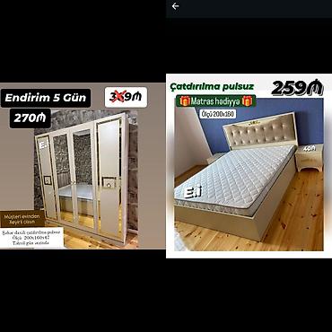 Mebel Dəsti – Şkaf və Çarpayı (matrasla) 1) Dördqapılı şkaf - Rəng lalafo.az -da Mebel Dəsti – Şkaf və Çarpayı (matrasla) 1) Dördqapılı şkaf - Rəng