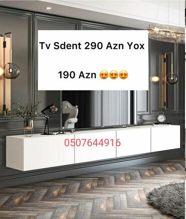 koxna mebeli: Yeni, Düz TV altlığı, Polkalı, Laminat, Azərbaycan