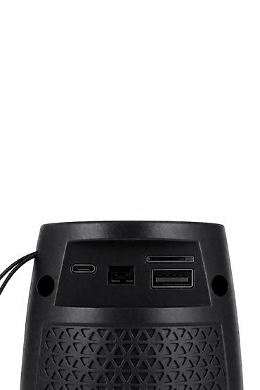 w power rol: Daşınan LED işıqlı Bluetooth dinamik - Rəngli LED işıqlandırma: Ön — 2