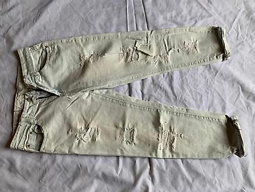 Джинсы: Мужские джинсы, S, M, L, Jordan, Б/у, цвет - Белый, Самовывоз — 4