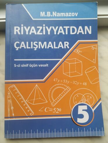 riyaziyyat 7 ci sinif pdf: Mathematics workbook İş dəftəri 5th class, Ünvandan götürmə, Paid delivery