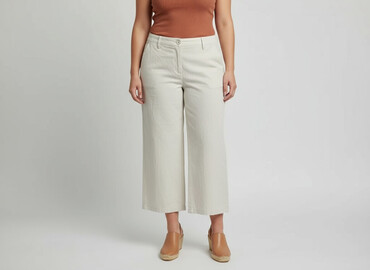 vinted sukienki 46 48: Beloved, Material trousers for women, size 2XL