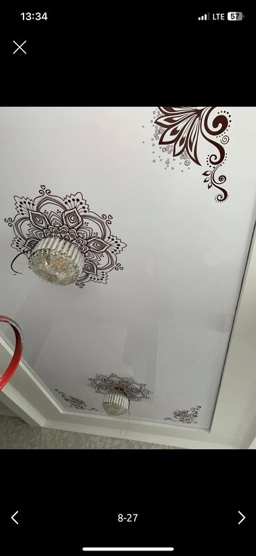 Натяжной потолок: Натяжной потолок Глянцевое, Матовое, 3D потолки Гарантия, Бесплатная консультация, Бесплатный замер — 17