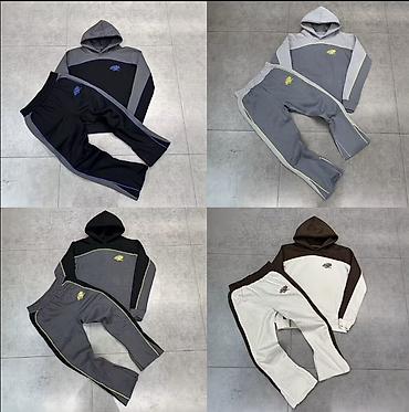tech fleece: Спортивные костюмы с худи — комплект из толстовки с капюшоном и брюк — 1