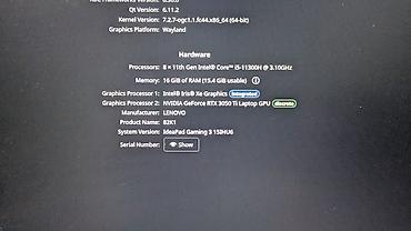 Ноутбуки Lenovo: Lenovo IdeaPad Gaming 3 15IHU6 (модель 82K1) - Экран 15.6" - — 3