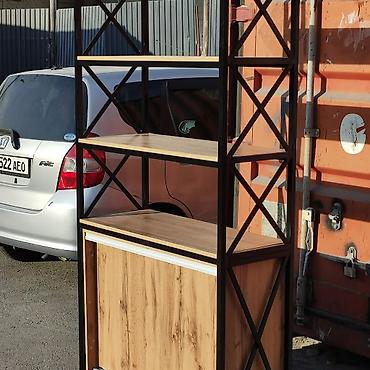 Этажерки для кухни: Стеллаж с шкафом
Стеллаж подойдёт для магазина и для дома и офисов — 2