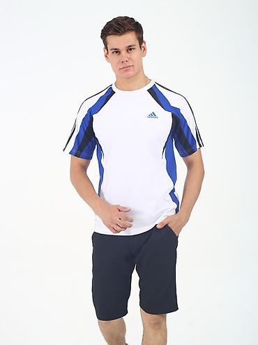 Футболки: Мужская футболка, 7XL, 5XL, S, Adidas, Новый, цвет - Белый, Платная доставка — 52