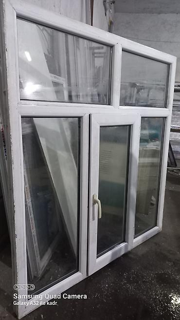 Plastik pəncərələr: Plastik Pəncərə Birinci şekil 60x120 =79 man İkinci şekil 60x100=65 — 13
