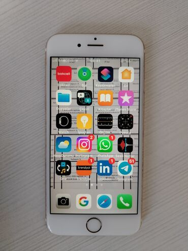 iphone 8 işlenmiş qiymeti: IPhone 6s, 32 GB, Qızılı, Zəmanət, Face ID