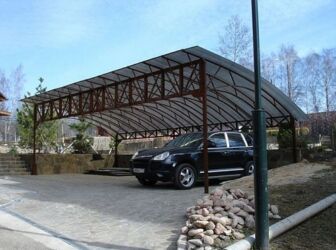 Другие услуги: НАВЕСЫ • СВАРОЧНЫЕ РАБОТЫ Изготовление и монтаж навесов, ворот — 3