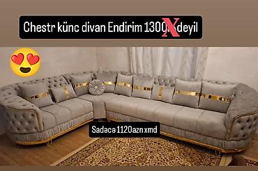 parca bez: Künc divan, Yeni, Açılmayan, Bazasız, Parça, Şəhərdaxili pulsuz çatdırılma — 1