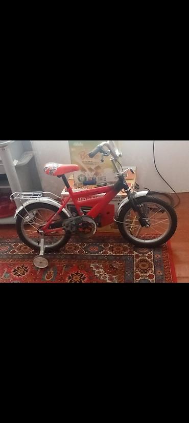 16 dyumlu velosiped: Uşaq velosipedi – 16" təkər ölçüsü, klassik qırmızı rəng — 1