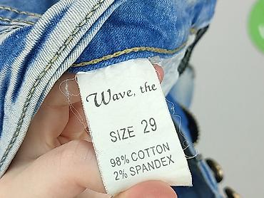 biale flared jeans: Wave, Szorty damskie, rozmiar M — 5