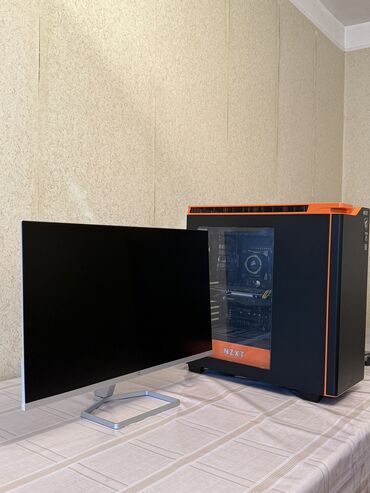 persanalni komputer qiymetleri: Gaming Pc Monitor HP 27FW CPU 3.5GHz