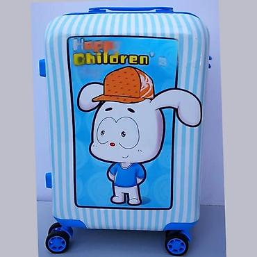 Rančevi, torbe i koferi: Dečji kofer na točkiće – “Happy Children” - Čvrsta ABS/plastik — 1