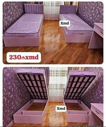 qaz reduktoru: Mebelli tək nəfərlik çarpayılar – qaldırılan baza ilə - Ölçü — 1