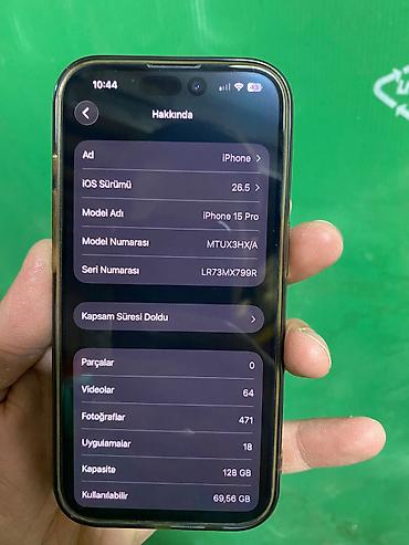 apple iphone: IPhone 15 Pro, 128 GB, Natural Titanium — 7
