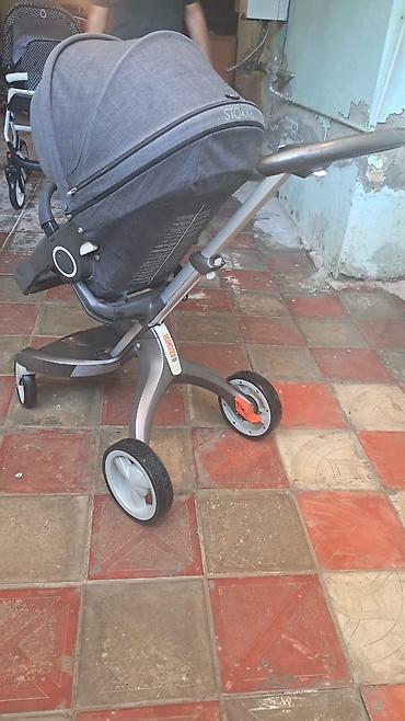 uşaqlar ucun gəlinliklər: Stokke scoot tipli uşaq arabası - Rəng: tünd boz (melanj) - Təkərlər — 4