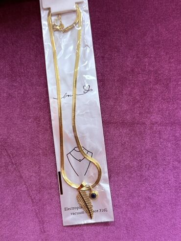 Bijuteriya dəstləri: Qızılı rəngli aksesuarlar seti – paslanmayan poladdan (316L) — 30